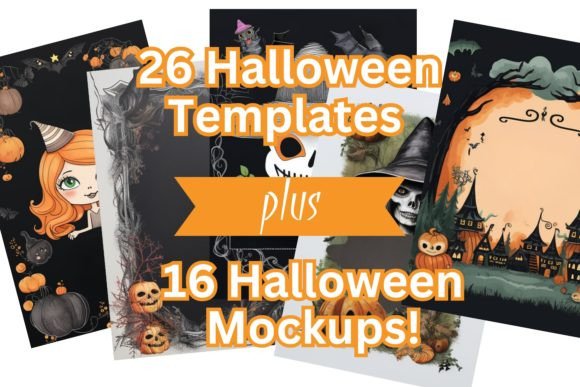 26 Halloween Templates & 16 Mockups for Spooky Invitations