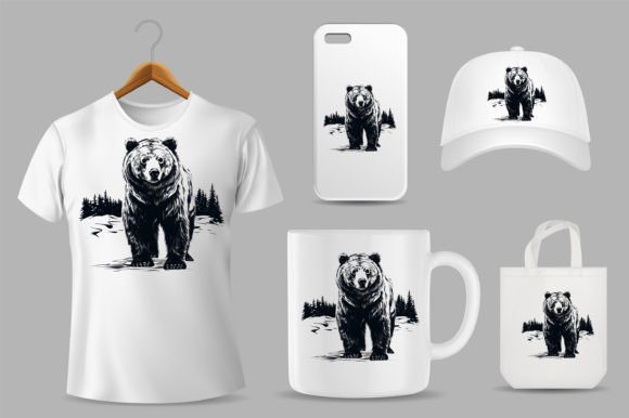 Bear on Different Product Templates 8: A Designer's Guide to Grizzly Art