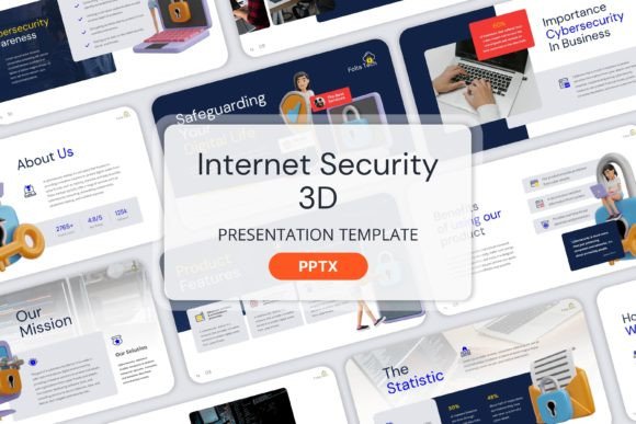 Elevate Your Business with Internet Security 3D - PPT Templates