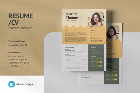 Elevate Your First Impression: A Closer Look at Resume / CV PSD Design Templates Vol 199