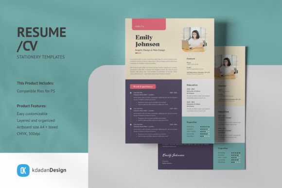 Elevate Your Job Search with Resume/CV PSD Design Templates Vol 19.1