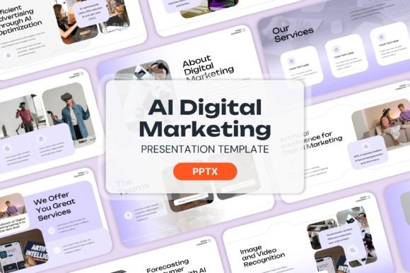 Elevate Your Pitch: AI Digital Marketing PPT Templates