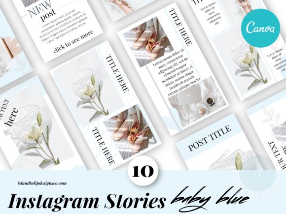 Instagram Stories Canva Templates Blue: Your Visual Shortcut