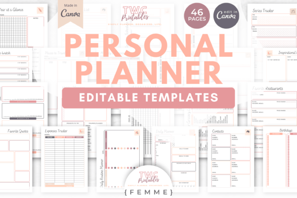 Organize Your World with FEMME Planner Canva Templates