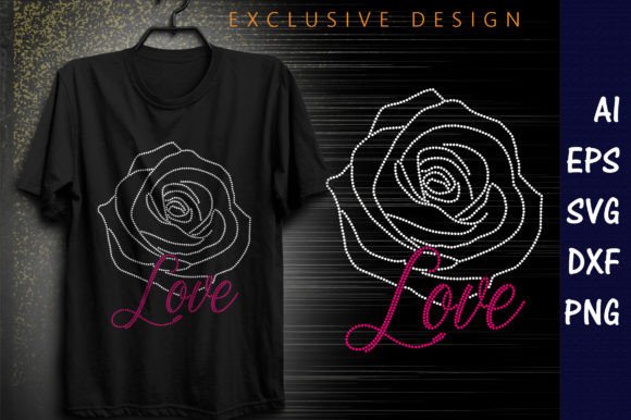 Roses Rhinestone Design Templates: A Sparkling Asset for Creators