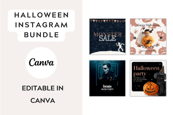 Spooky & Stylish: Halloween Instagram Editable Templates