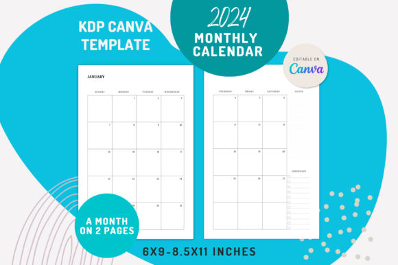 Streamline Your 2024 Planning with KDP-Ready Canva Templates
