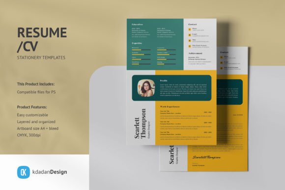 Streamline Your Job Search with Resume/CV PSD Design Templates Vol 189